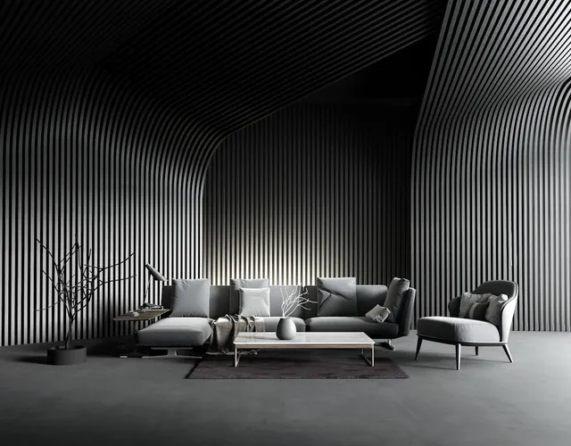 Phòng khách Furnio đầy đủ với ánh sáng tự nhiên